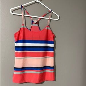 J. Crew Vibrant Striped Camisole in Red and Blue